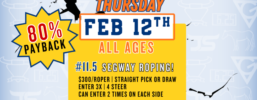Big Tree Arena – KNOCKOUT SERIES – THURSDAY 2/12