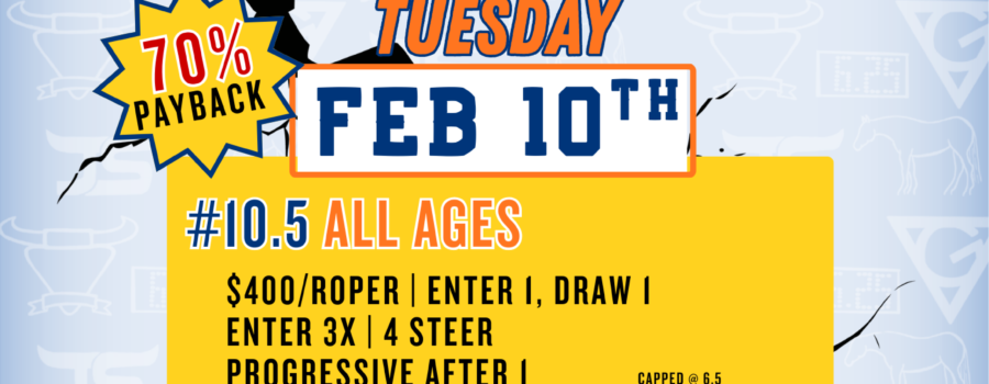 Big Tree Arena – KNOCKOUT SERIES – TUESDAY 2/10