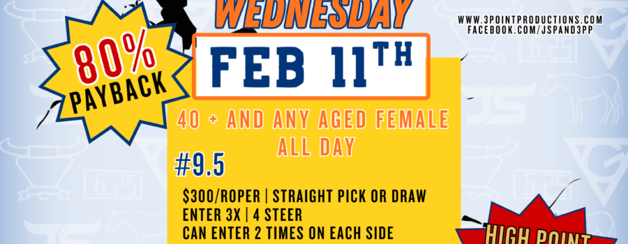 Big Tree Arena – KNOCKOUT SERIES – WEDNESDAY 2/11